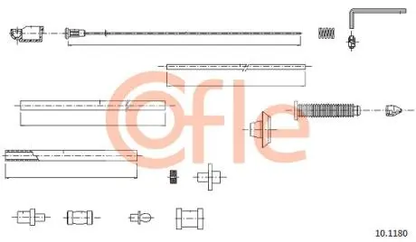 Тросик газу COFLE 10.1180