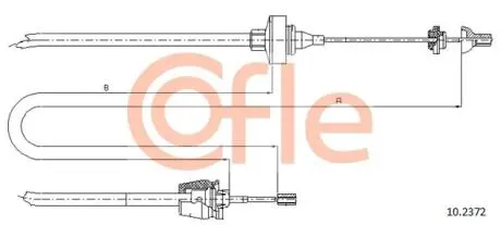 Трос сцепления COFLE 102372