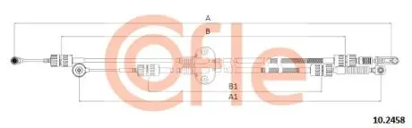 Трос КПП Ford Focus C-MAX (2003-10)/(2007 - 03)Focus II (DA_) 1.8/1.8 Flexifuel (мех. КПП) COFLE 10.2458