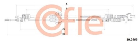 Кабель рычага изменения скорости L+P COFLE 102466