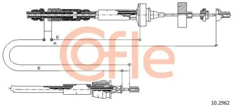 Трос сцепления COFLE 102962