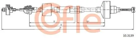 Трос сцепления COFLE 103139