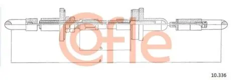 Трос сцепления COFLE 10336