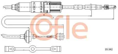 Трос сцепления COFLE 10342