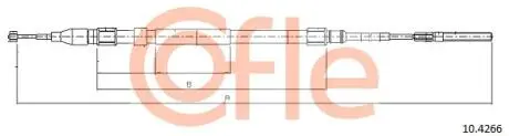 Трос ручного тормоза зад. Л/П BMW X5 E53 COFLE 104266