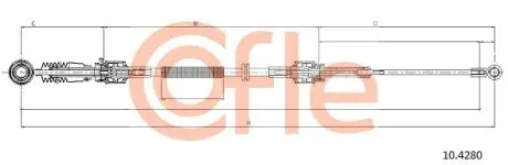 Автозапчасть COFLE 104280