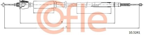 Трос ручного тормоза COFLE 105241
