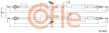 Трос ручного тормоза зад. Ford Kuga 08- 1940/1803+1850/1715 COFLE 105452