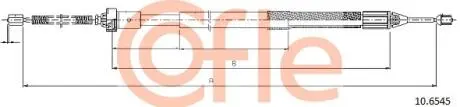 Трос ручного гальма зад. Л RENAULT TWINGO II 1.2/1.5D 03.07- COFLE 106545