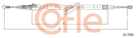 Трос ручного тормоза COFLE 107506