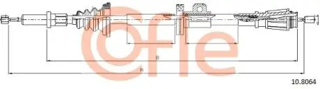Трос ручного тормоза COFLE 108064