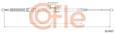 Трос ручного тормоза 10.9027 COFLE 109027