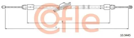 Трос ручного гальма COFLE 109445