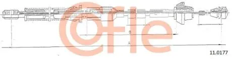 Тросик газу COFLE 110177