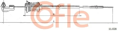 Тросик газу COFLE 11028
