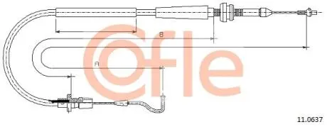 Тросик газа COFLE 110637