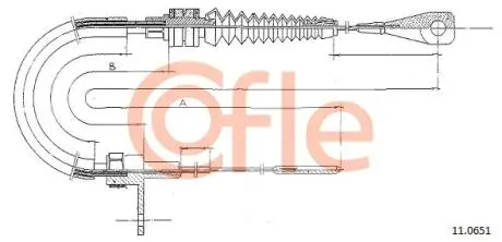 Тросик газу COFLE 110651
