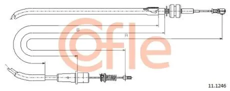 Тросик газа COFLE 111246