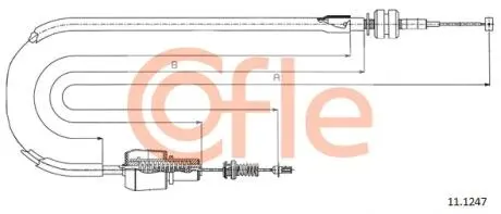 Тросик газу COFLE 111247