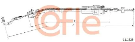 Тросик газу COFLE 111623