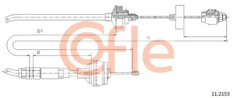 Трос сцепления COFLE 112153