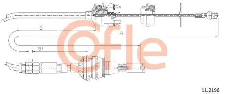 Трос зчеплення COFLE 112196
