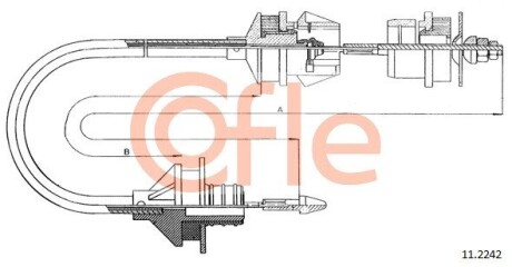 Трос зчеплення COFLE 112242