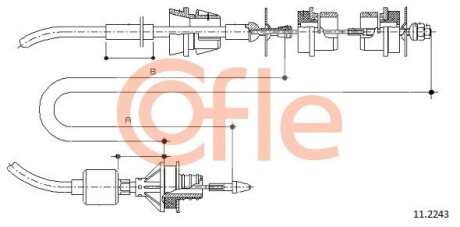 Трос зчеплення COFLE 112243