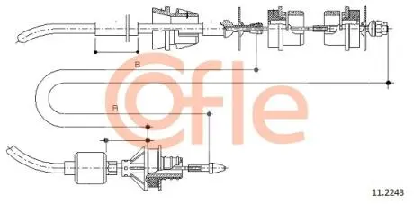 Трос сцепления COFLE 112243