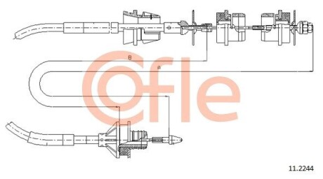 Трос зчеплення COFLE 112244