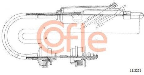 Трос зчеплення COFLE 112251