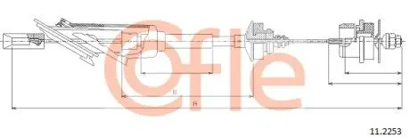 Трос зчеплення COFLE 112253