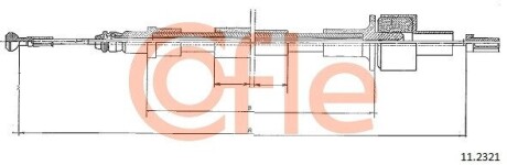 Трос зчеплення COFLE 112321