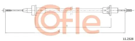Трос сцепления COFLE 11.2328