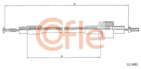 Трос зчеплення Ford Sierra 1,3/1,6 COFLE 112481