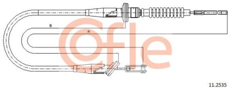 Трос зчеплення COFLE 112535