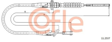 Трос зчеплення COFLE 112537