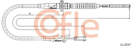 Трос сцепления COFLE 112537