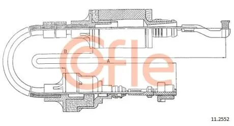 Трос сцепления Opel Vectra 1.8-2.0 COFLE 112552