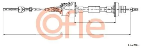 Трос сцепления COFLE 112561