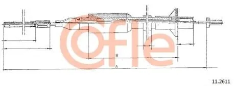 Трос зчеплення COFLE 112611