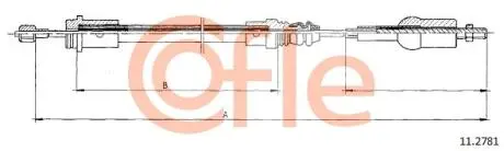 Трос сцепления COFLE 112781