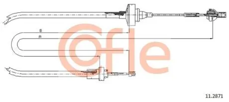 Трос сцепления COFLE 11.2871