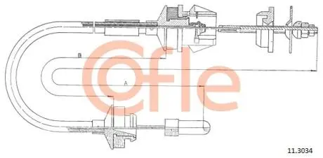 Трос зчеплення COFLE 113034