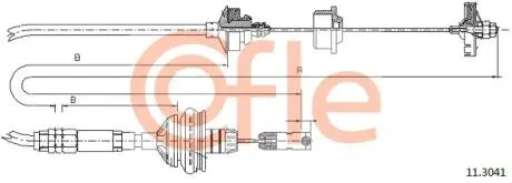 Трос сцепления COFLE 113041