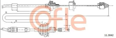 Трос сцепления COFLE 113042