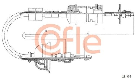 Трос сцепления COFLE 11308