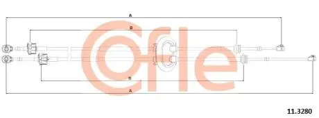Linka zmiany biegуw C3 02- COFLE 113280