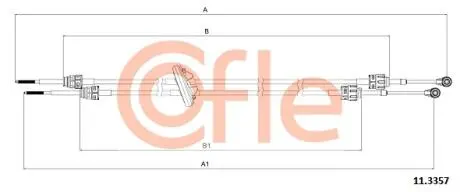 Трос COFLE 113357