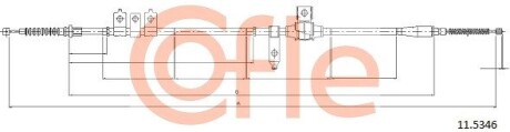 Трос ручника COFLE 115346 (фото 1)